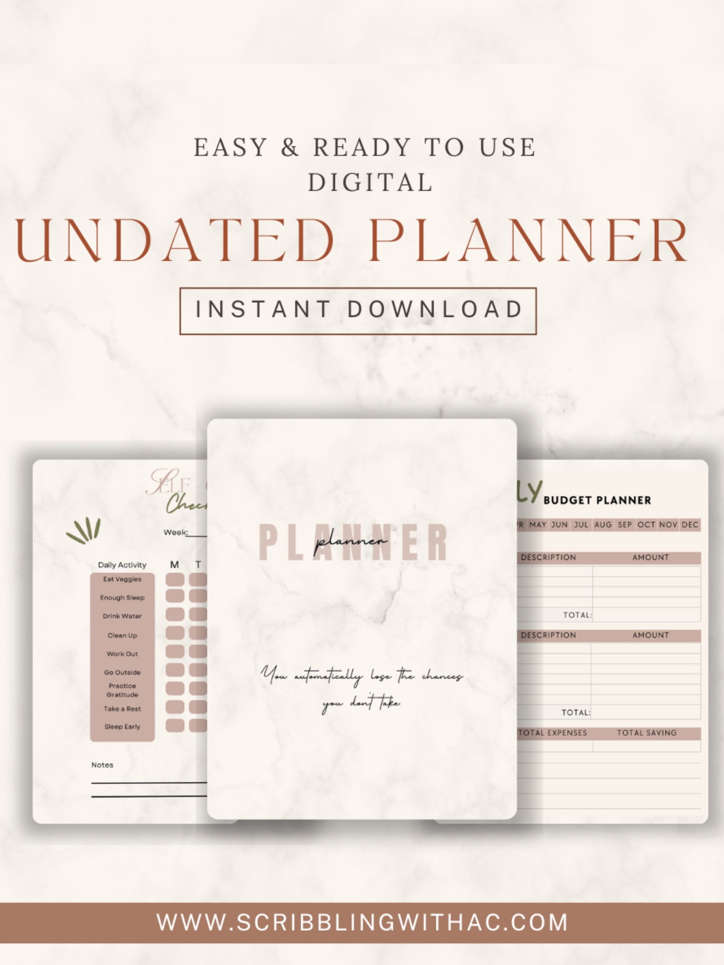 Undated Digital Planner